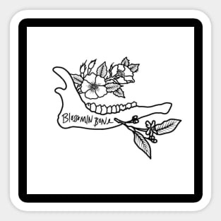 Jaw Bone Cherokee Rose & Orange Blossom Sticker